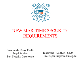 Maritime Security Presentation 2003. ppt