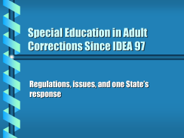 Rhode Island Department of Corrections Education Unit