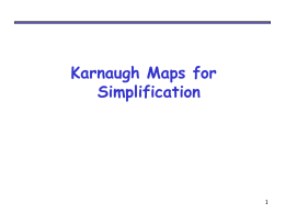 Karnaugh Maps - Anadolu Universitesi