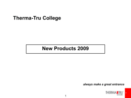 Therma-Tru University