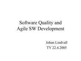 AGILE SW - This is not the page you are looking for