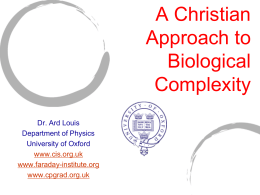 PowerPoint Presentation - Science and Christianity