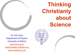 Science and Christianity: Friends or Foes?