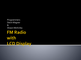 FM Radio with LCD Display