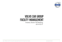 Volvo car GroupFacility Management