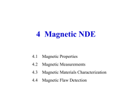 MExxxElectromagnetic NDE - University of Cincinnati