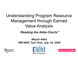 Earned Value Analysis - PMIWDC