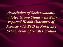 Association of Socioeconomic and Age Group Status with