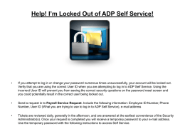Help! I’m Locked Out of ADP Self Service