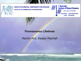 Fluorescence lifetime - UFCH JH