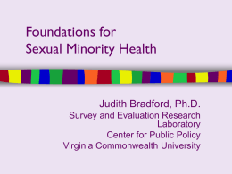 Foundations of Sexual Minority Health