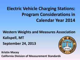 Program for EV Charging Stations