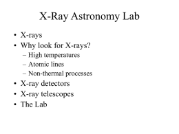 Detection of X-Rays
