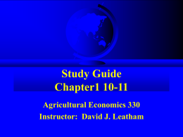 Study Guide Chapter1 10-11