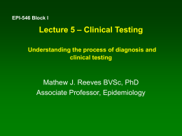 EPI-546 Epidemiology Block 1 Lecture 3