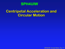 Circular Motion - The Burns Home Page