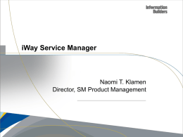 iWay Service Manager