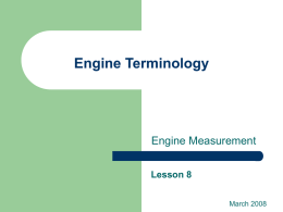Engine Terminology - Centennial College