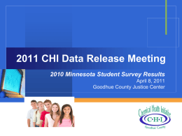 CHI Data Release Presentation