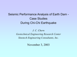 Seismic Performance Analysis of Earth Dam