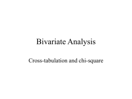 Bivariate Analysis - California State University, Fresno