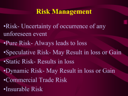 Risk Management