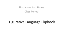 Figurative Language Flipbook