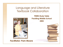 Language and Literature Textbook Collaboration