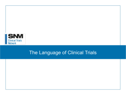 The Language of Clinical Trials