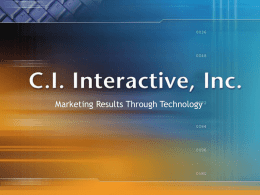 C.I. Interactive, Inc. - CI Interactive Website Design and