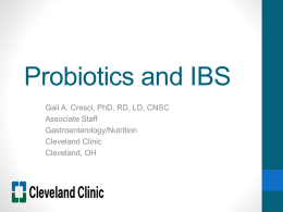 Probiotics and IBS