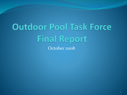 Outdoor Pool Task Force Final Report