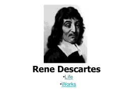 Rene Descartes - Portia Placino