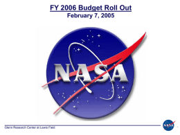 FY 2006 Budget Roll Out