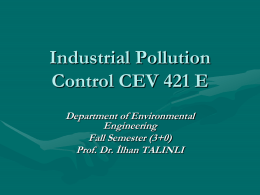 İndustrial pollution control CEV 421 E