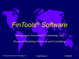 MITI FinTools Software
