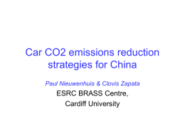 Car CO2 emissions reduction strategies for China