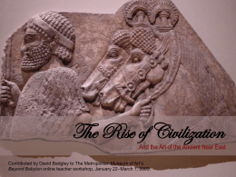 The Rise of Civilization - Metropolitan Museum of Art