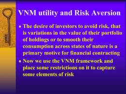 VNM and Risk Aversion