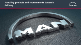 MAN Diesel and Turbo - Handling projects and requirements
