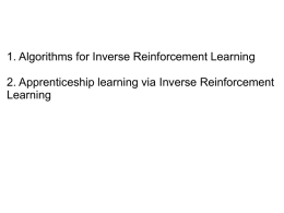 Algorithms for Inverse Reinforcement Learning Andrew Ng