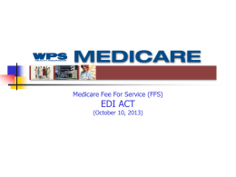 Medicare Fee For Service (FFS)