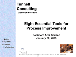 Six Sigma Overview - ASQ Baltimore 0502
