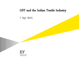 Implications of GST for Indian Textile Industry