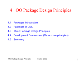 4 OO Package Design Principles