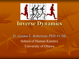 Inverse Dynamics - University of Ottawa