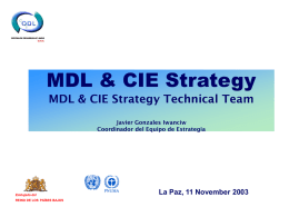 Estrategia MDL & CIE Avance