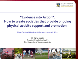 Evidence into Action: How to create societies that provide