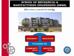 SMME Presentation - National University of Sciences and