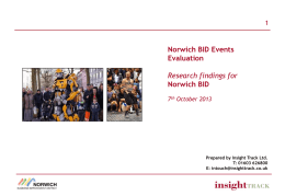 Full Findings, Norwich BID 2013
